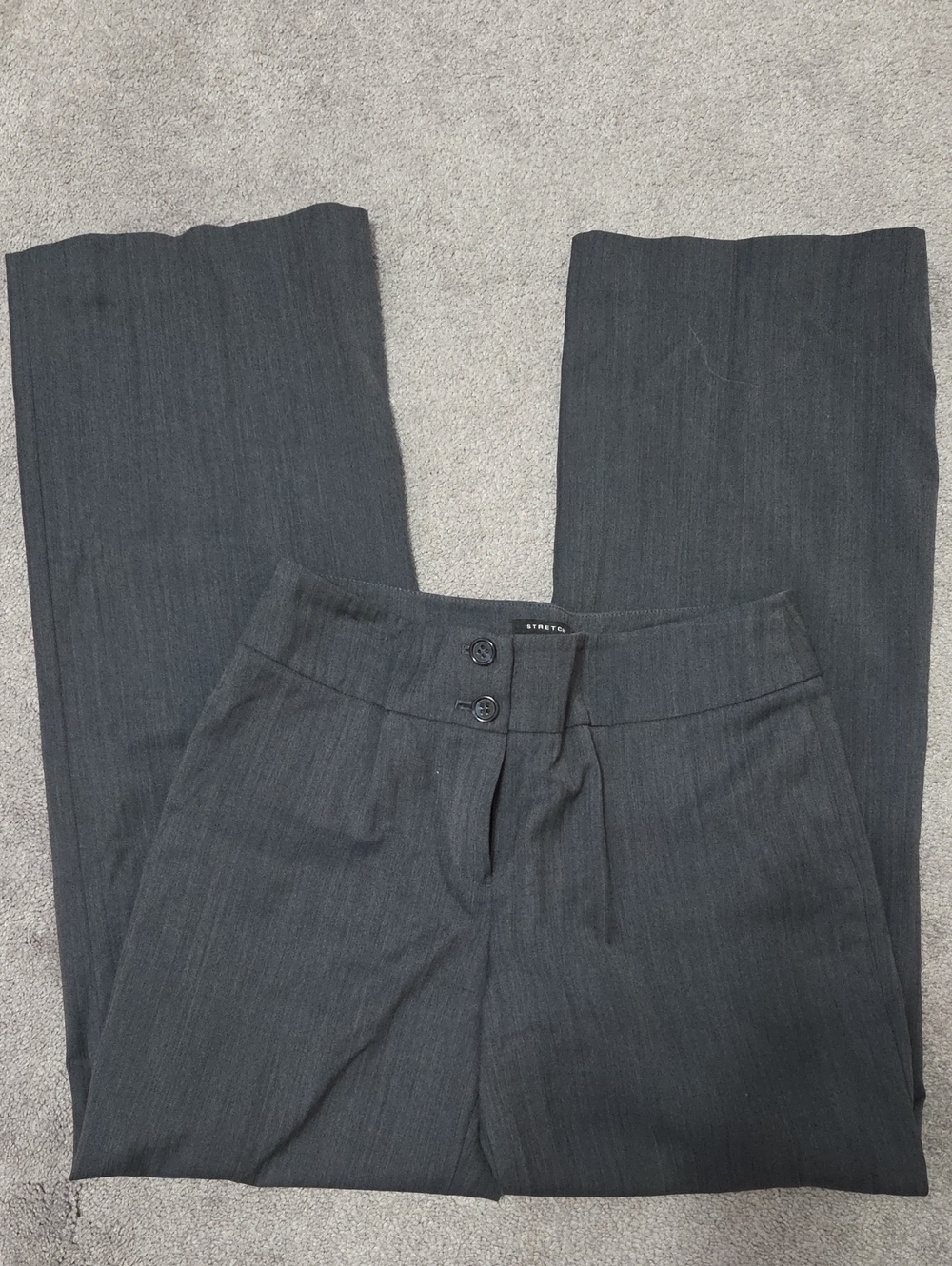 Charcoal Gray Women’s Dress Pants - Classic Straight Fit